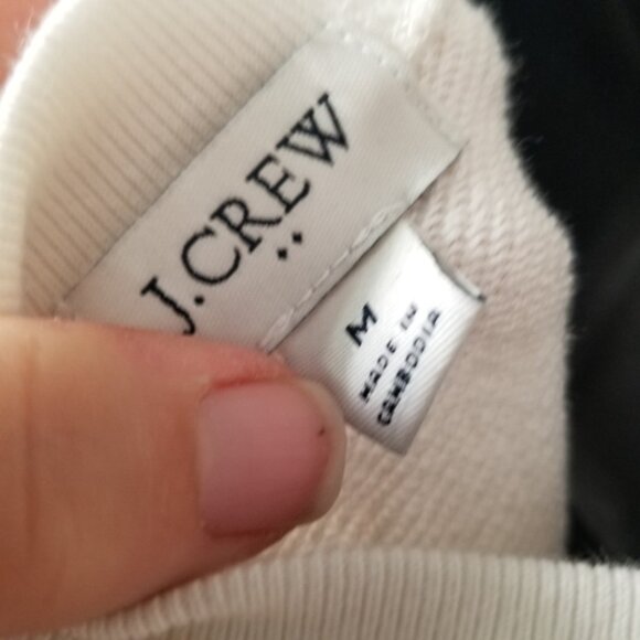 J.Crew crewneck sweatshirt with polka dot detail - Picture 3 of 7